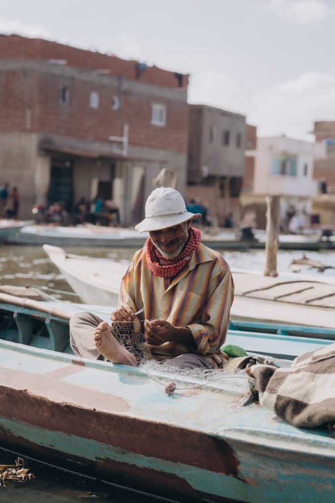 tailor on the boat